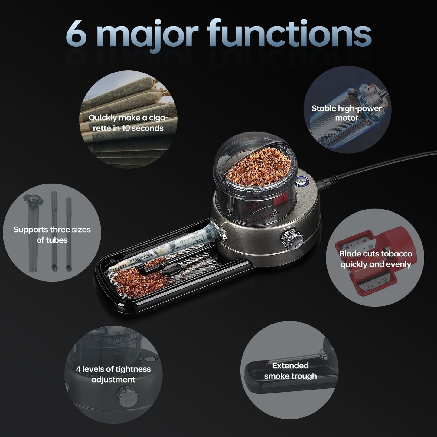 Electric Automatic Rolling Machine Injector Maker Tube Filter Machine