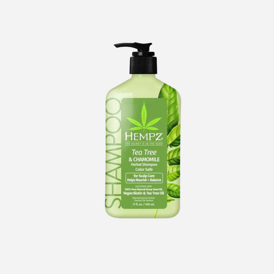 Tea Tree & Chamomile Herbal Shampoo with Vegan Biotin & Tea Tree Oil for Scalp Care